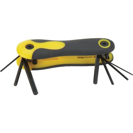 All-Source Metric Folding Hex Key Set, 7-Piece 347361